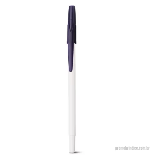 Caneta plástica personalizada - Caneta Esferográfica em PP com acabamento brilhante. Até 1,5 km de escrita. Produto certificado de acordo com a portaria Inmetro nº423 de 8/out/2021. ø8 x 151 mm