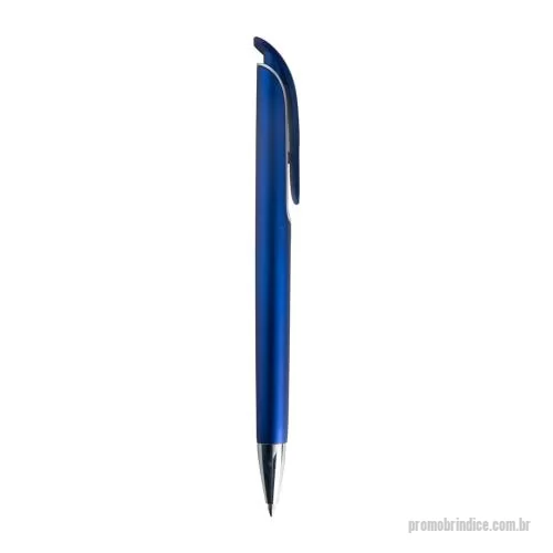 Caneta plástica personalizada - Caneta plástica com carga esferográfica azul e acionamento por clique.    OBS.: PEDIDOS MÍNIMO DE 50 PEÇAS!