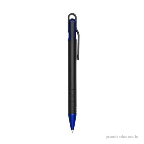Caneta plástica personalizada - Caneta plástica com carga esferográfica azul e acionamento por clique.     OBS.: PEDIDOS MÍNIMO DE 50 PEÇAS!