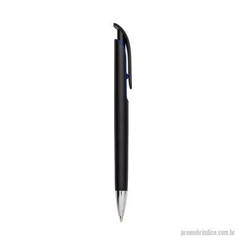 Caneta plástica personalizada - Caneta plástica com carga esferográfica azul e acionamento por clique.    OBS.: PEDIDOS MÍNIMO DE 50 PEÇAS!