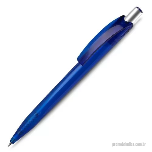 Caneta plástica personalizada - Caneta plástica com carga esferográfica azul 1.0mm e acionamento por clique.    OBS.: PEDIDOS MÍNIMO DE 50 PEÇAS!