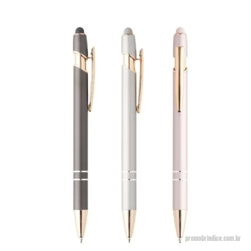 Caneta touch personalizada - Caneta Metal Touch