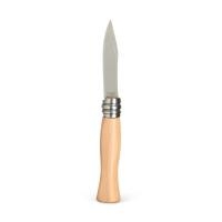 Canivete de madeira com lâmina de aço inoxidável de 2,75 polegadas.  Altura :  Fechada: 9cm  Largura :  2,2 cm  Comprimento :  Aberta: 16,5 cm