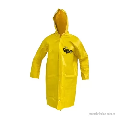 Capa de chuva personalizada - Capa de chuva em Cloreto de polivinilo (PVC)  0,30;  Personalização: Silkscreen, Adulto: P - M - G -GG Especial: G1 - G2 - G3 . Cor : Branco, Azul, amarelo