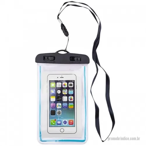 Capa para celular a prova d água personalizada - Capa a prova d’água para smartphone com cordão. Protege contra riscos. A capa protetora não interfere no funcionamento do touch.