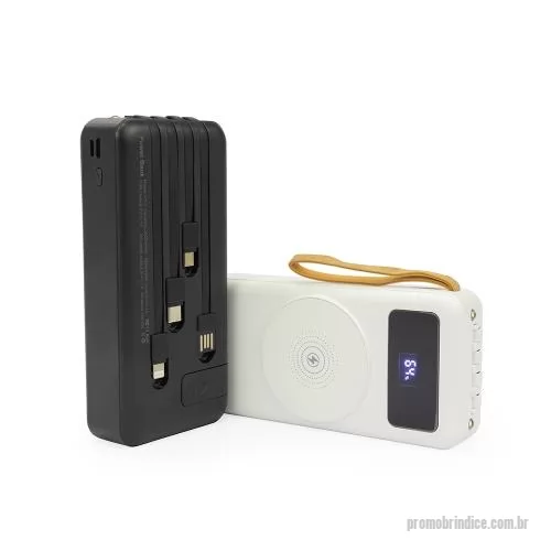 Carregador de pilha personalizado - Carregador por indução Wireless Power Bank 20000mAh Personalizado