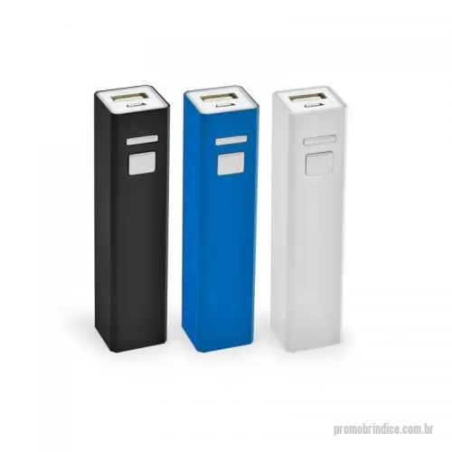 Carregador portátil USB personalizado - Carregador Portátil Power Bank 2600mAh Personalizado