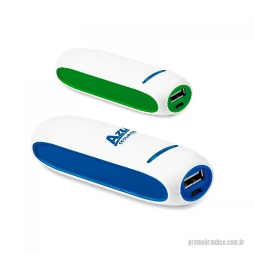 Carregador portátil USB personalizado - Carregador Portátil Power Bank 1800mAh Personalizado