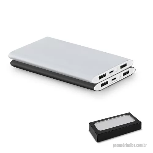Carregador portátil USB personalizado - Bateria portátil em alumínio e bateria em lítio 7.200 mAh