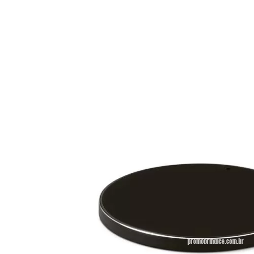 Carregador Wireless personalizado - Carregador wireless super-rápido em ABS 100% reciclado e alumínio 100% reciclado. Com entrada USB-C e potência de carregamento máxima de 15W. Incluso cabo USB-C para carregar. Fornecido em caixa presente de papel kraft reciclado. Carregador: ø100 x 9 mm | Cabo: 1000mm