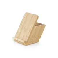 Carregador Ecológico wireless em bambu Personalizado