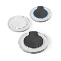 Carregador wireless em ABS, permite carregamento dos dispositivos por indução. Tem entrada microUSB e potência de carregamento de 5W. Incluso cabo USB-A / micro USB para carregar. CCompatível com smartphones com tecnologia de carregamento sem fios. ø100 x 10 mm