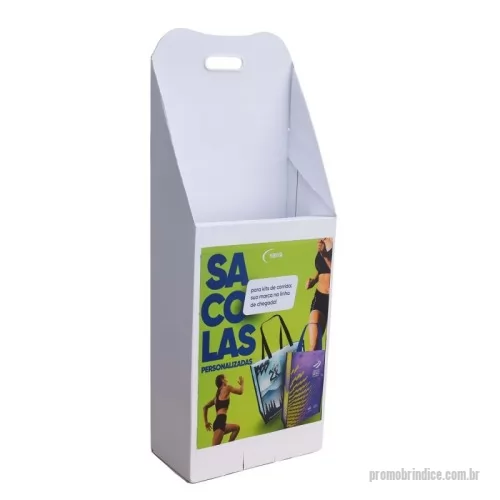 Carrinhos para feiras e eventos personalizados - Carrinhos para feiras e eventos , TROLLEY BAG - Modelo C5 Vira Caixa / Organizer , ( MODELO ECÔNOMICO - LINHA BRANCA ) - Kraft / Pardo - com Adesivo em PVC autocolante e Impressão Digital UV