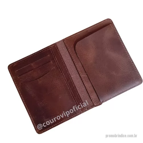 Carteira personalizada - Carteira Couro Slim Personalizado Com 3 encaixes para cartões, um bolso para CNH e uma aba para encaixe de RG