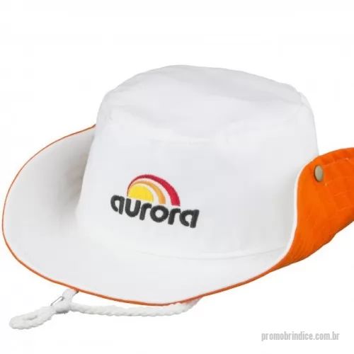 Chapéu personalizado - Chapéu em tecido brim ou microfibra modelo Australiano e logotipo silcado ou bordado