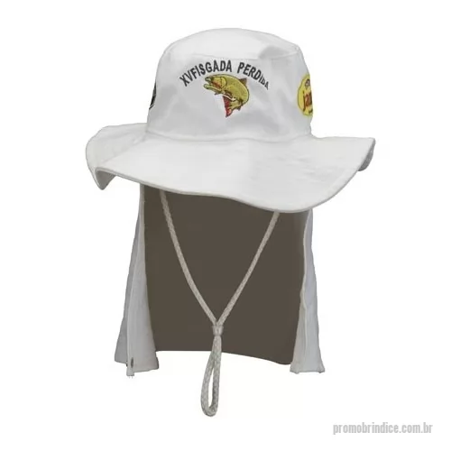 Chapéu personalizado - chapeu Australiano em tecido brimcom protetor de pescoço