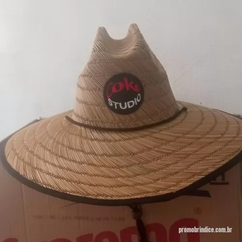 Chapéu personalizado - CHAPEU AUSTRALIANO EM PALHA DE BURITI PERSONALIZADO EM TAG BORDADO.FABRICAÇÂO PROPRIA.