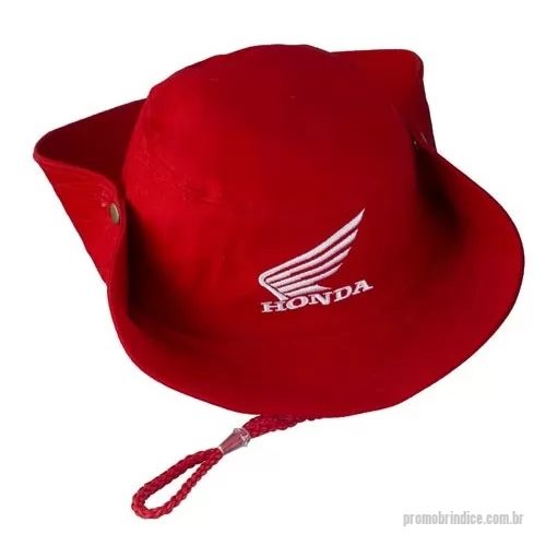Chapéu personalizado - Chapéu modelo australiano em tecido brim e cordão com logotipo silkscreen ou bordado