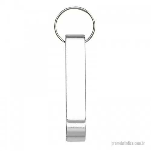 Chaveiro com abridor de garrafa personalizado - Chaveiro abridor de metal formato “pé de galinha”.