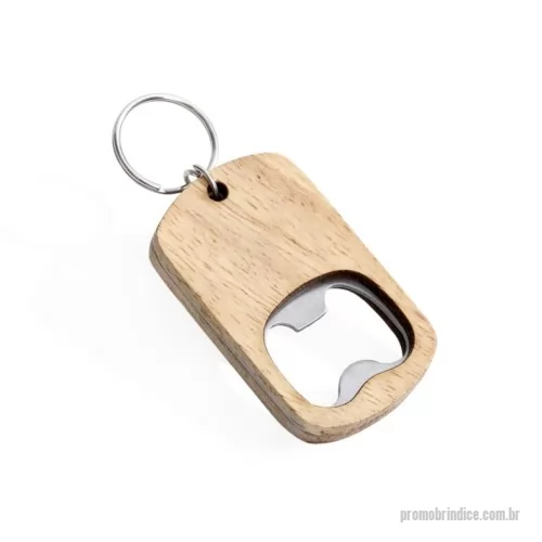 Chaveiro com abridor de garrafa personalizado - Chaveiro abridor de garrafas em madeira.