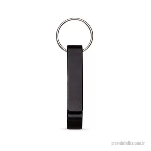 Chaveiro com abridor de garrafa personalizado - Chaveiro metálico com abridor de garrafas e argola de ferro niquelado.  Altura: 1,3 cm Largura: 1,2 cm Comprimento: 6,5 cm Medidas aproximadas para gravação: (CxL): 1 cm x 5 cm Tamanho: (CxL): 8,5 cm -comprimento com argola