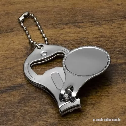 Chaveiro com abridor de garrafa personalizado - Chaveiro Metal 3 em 1