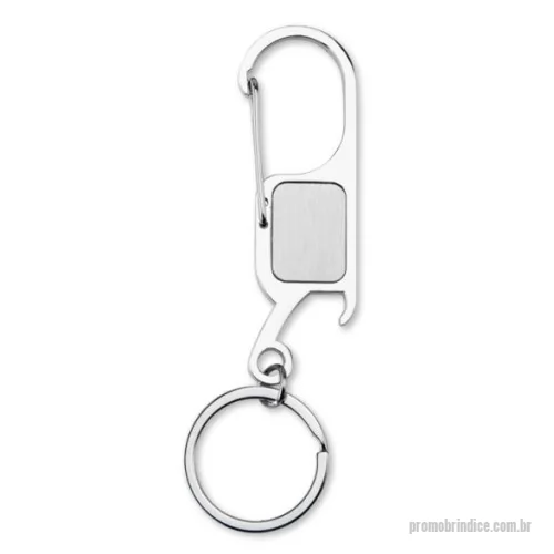 Chaveiro com abridor de garrafa personalizado - Chaveiro Metal