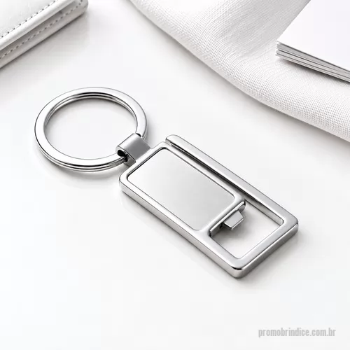 Chaveiro com abridor de garrafa personalizado - Chaveiro em Metal com Abridor
