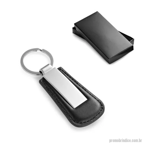 Chaveiro de couro ou sintético personalizado - Chaveiro em Couro Sintético e Metal Personalizado com o seu Logo. Acompanha Caixa de Presente