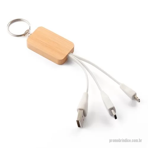 Chaveiro ecológico personalizado - Chaveiro Ecológico com Cabo para Carregamento