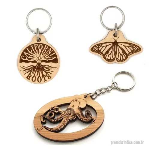 Chaveiro ecológico personalizado - Chaveiro Eco em Bambu ou Madeira, com gravação a Laser ou UV. Fabricados em qualquer formato.
