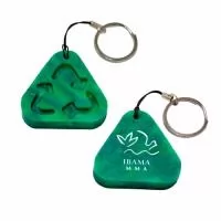 Green Plasticaria, fabricado 100% com plástico reciclado, produto inovador e eco sustentável, medindo 4,9x4,5cm, a escolha ideal para o meio ambiente e para adequação às estratégias corporativas de ESG.