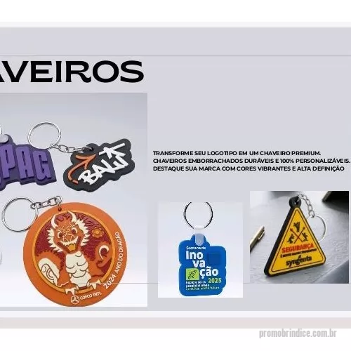 Chaveiro emborrachado personalizado - Chaveiros emborrachados personalizados com alta qualidade e acabamento durável. Ideais para empresas, brindes, eventos e lembranças exclusivas, com design único que destaca sua marca ou estilo.
