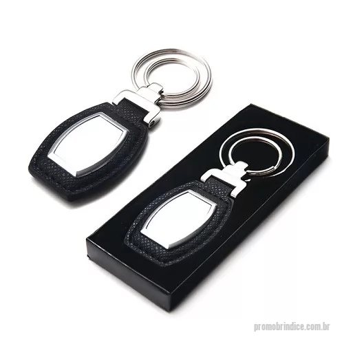 Chaveiro metálico personalizado - Chaveiro Metal com 2 Argolas