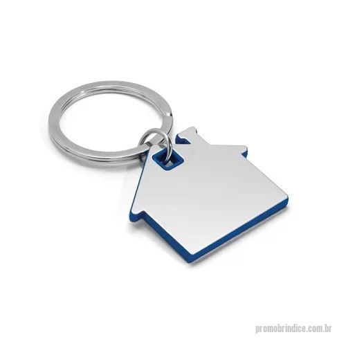 Chaveiro metálico personalizado - Chaveiro Metal Casa