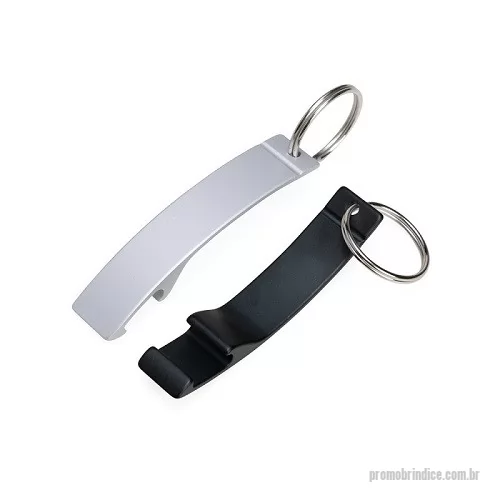 Chaveiro metálico personalizado - Chaveiro Abridor Metal Fosco