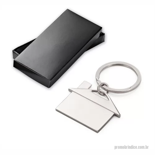Chaveiro metálico personalizado - Chaveiro Metal Casa