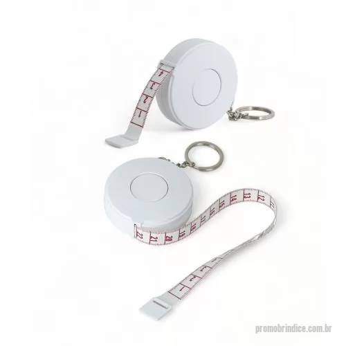 Chaveiro metálico personalizado - Chaveiro com trena de 3 Metros Personalizado