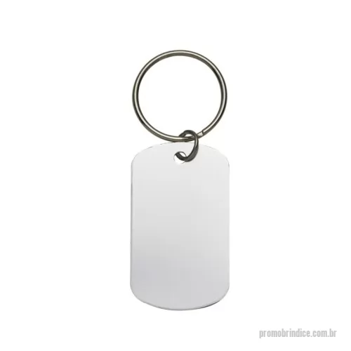 Chaveiro metálico personalizado - Chaveiro Metal Plaquinha