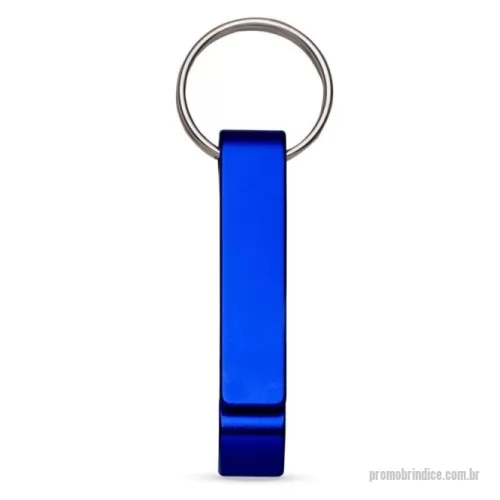 Chaveiro metálico personalizado - Chaveiro abridor de garrafas em metal com argola em ferro niquelado.