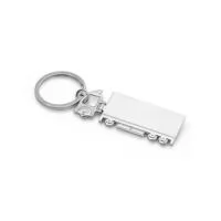 Chaveiro em metal em formato de caminhão. Fornecido em caixa presente. 26 x 71 x 3 mm