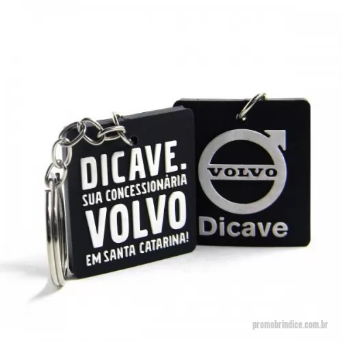 Chaveiro personalizado - Chaveiro Emborrachado, Gravação em Alto relevo com a logo do cliente. Desenvolvimento de formato específico. Acabamento em cordão de nylon e argola (ou em corrente metálica e argola).