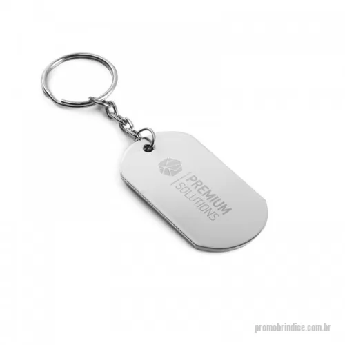 Chaveiro personalizado - Chaveiro em alumínio. 29 x 54 x 1 mm