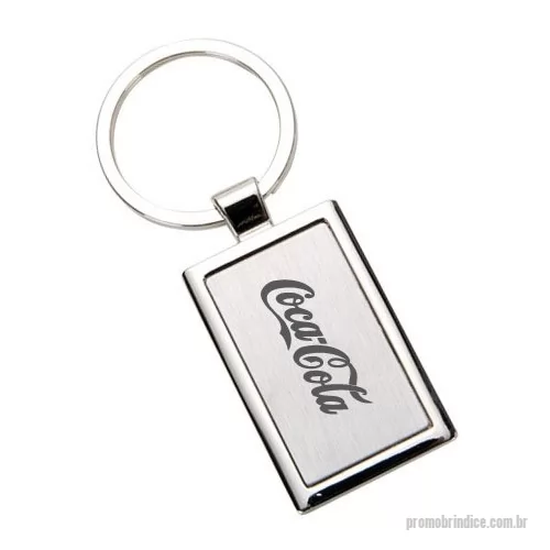 Chaveiro personalizado - Chaveiro de Metal Personalizado, Peso 23g, Dimensões 8 x 3cm, Cor Prata, Matéria prima Metal, Embalagem Individual