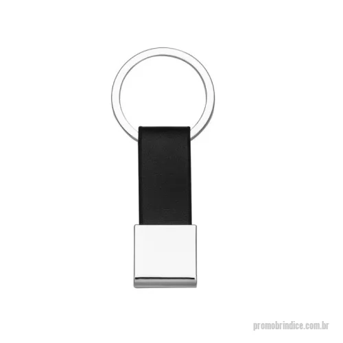 Chaveiro personalizado - Chaveiro Metal com Couro