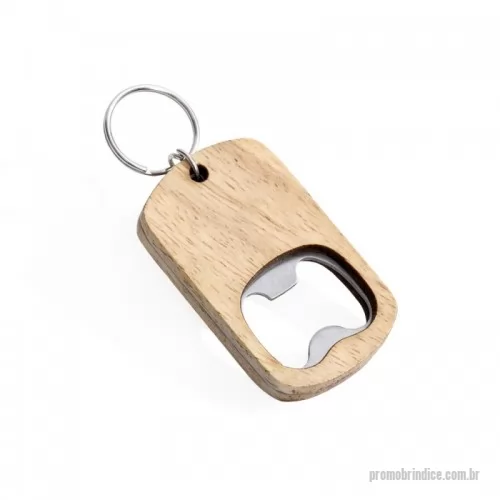 Chaveiro personalizado - Chaveiro abridor de garrafas em madeira.