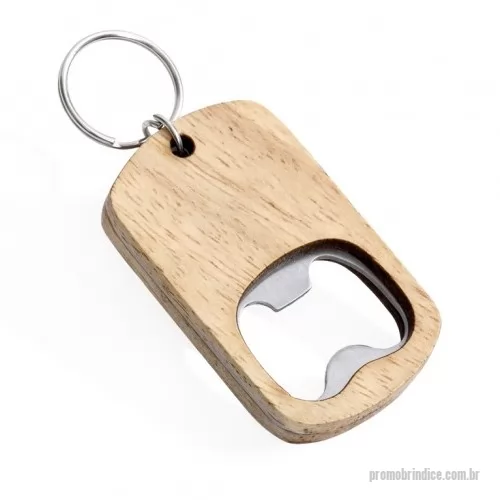 Chaveiro personalizado - Chaveiro abridor de garrafas em madeira.