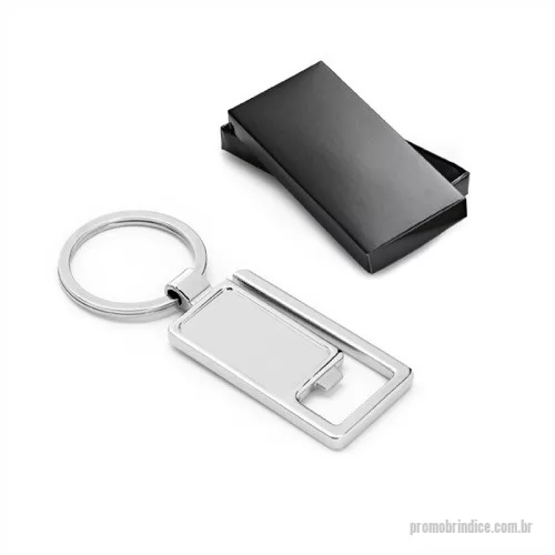 Chaveiro personalizado - Chaveiro Abridor Metal com Mosquetão