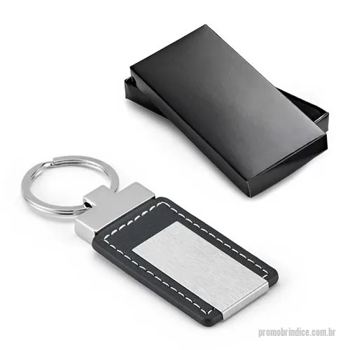 Chaveiro personalizado - Chaveiro Sintético com Detalhe em Metal