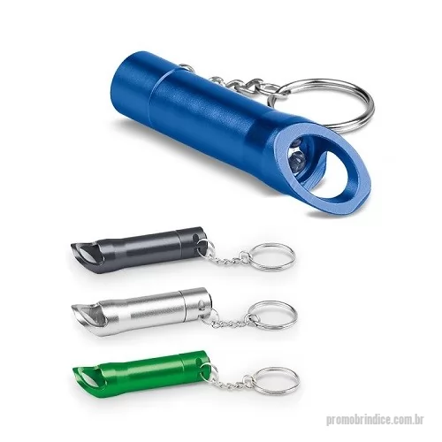 Chaveiro personalizado - Chaveiro Abridor Metal com LED